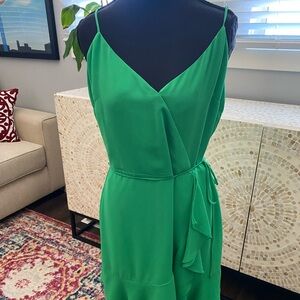 Naked Zebra Vibrant Green Mini Dress